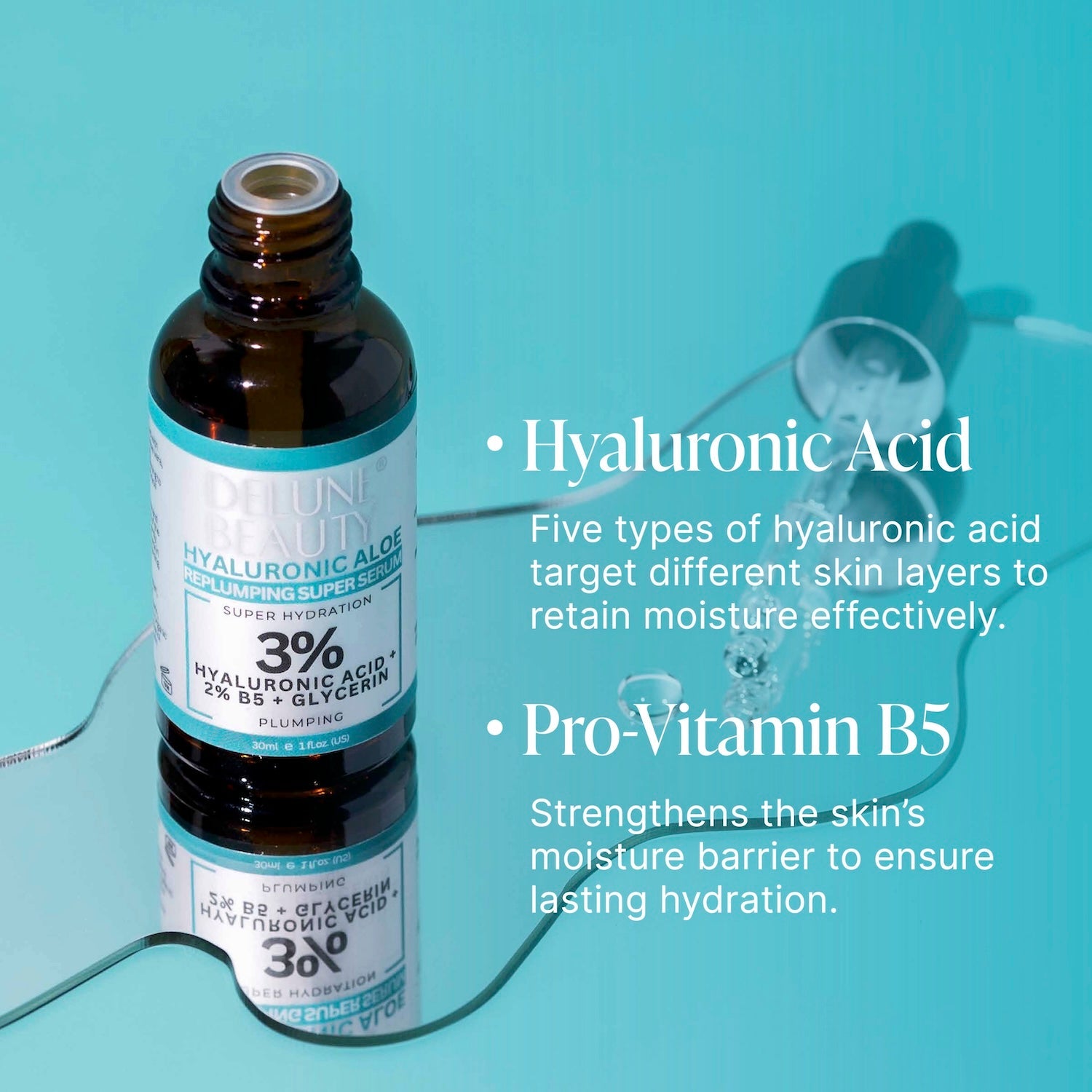3% Hyaluronic Aloe B5 Face Serum